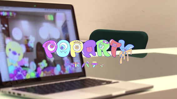 デジタルハリウッド卒業生によるインスタレーション作品 POPARTY