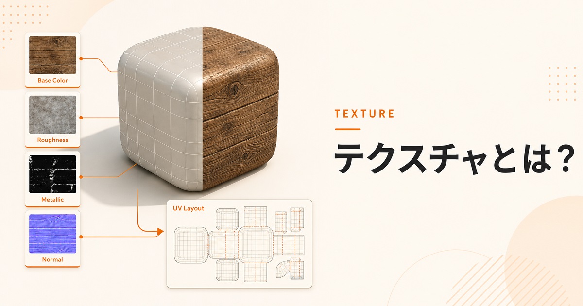 テクスチャ（テクスチャー）とは？CGでの意味・マテリアルとの違い・作り方まで解説