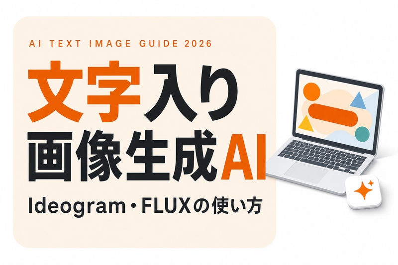 Ideogram・FLUXの使い方｜文字入り画像生成