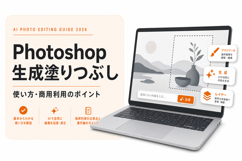 Photoshop生成塗りつぶしの使い方