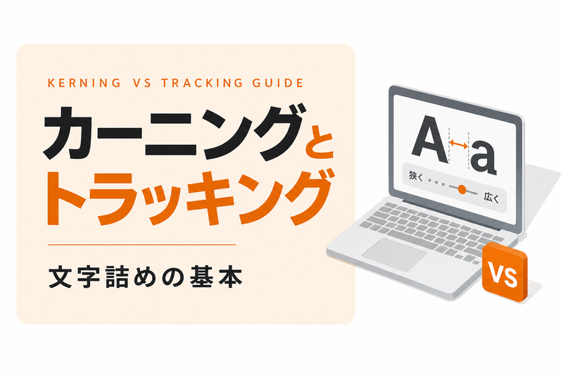 カーニングとトラッキングの違い｜文字詰めの基本と設定方法