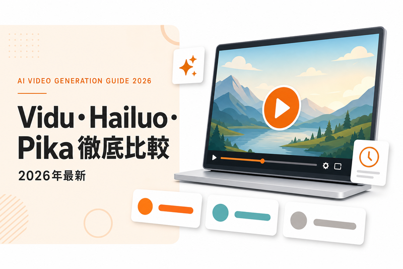 Vidu・Hailuo・Pika徹底比較2026