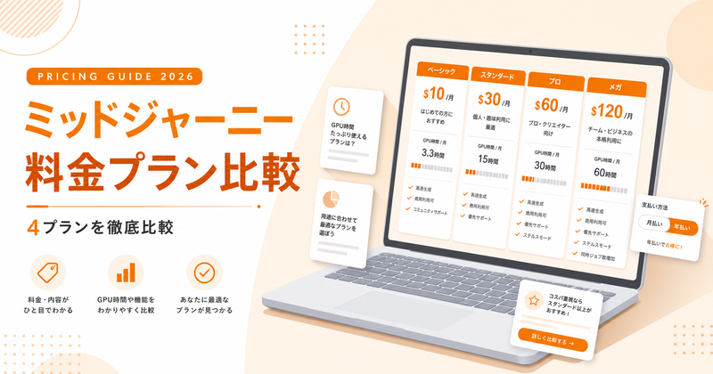 Midjourneyの使い方・料金｜最新V8.2対応【2026】