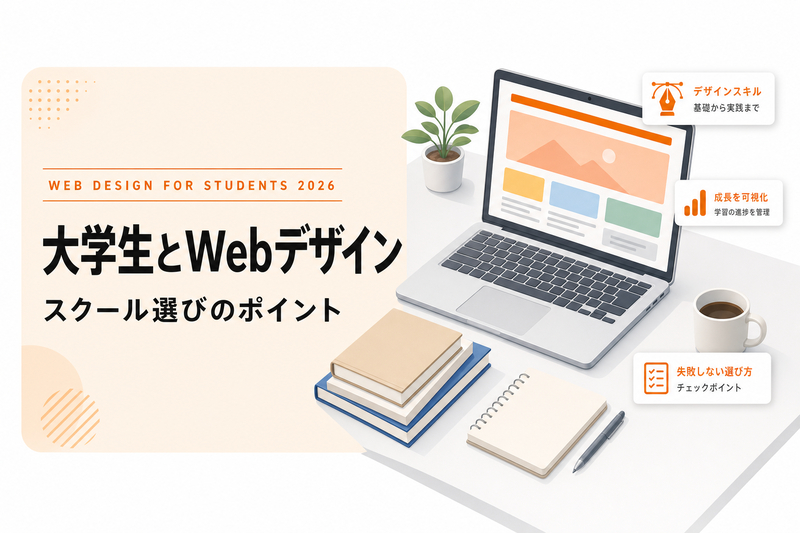 大学生がWebデザインスクールに通うべき？選び方と学び方を解説