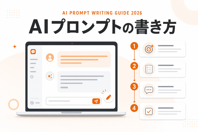 AIプロンプトの書き方完全ガイド【2026年】例文・コツ