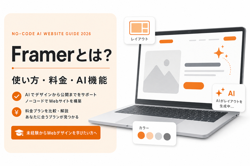 Framerとは？使い方・料金・AI機能まとめ【2026年】