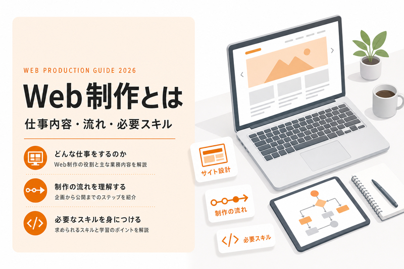 Web制作とは｜仕事内容・制作の流れ・必要スキルを解説