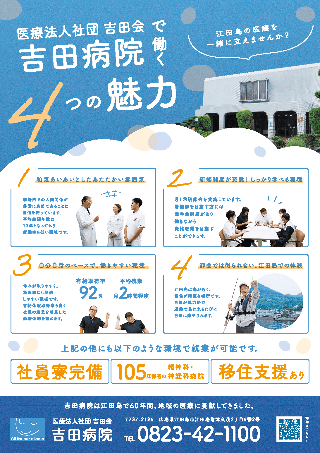 STUDIO広島卒業生が医療法人社団 吉田会 吉田病院のポスター制作を担当