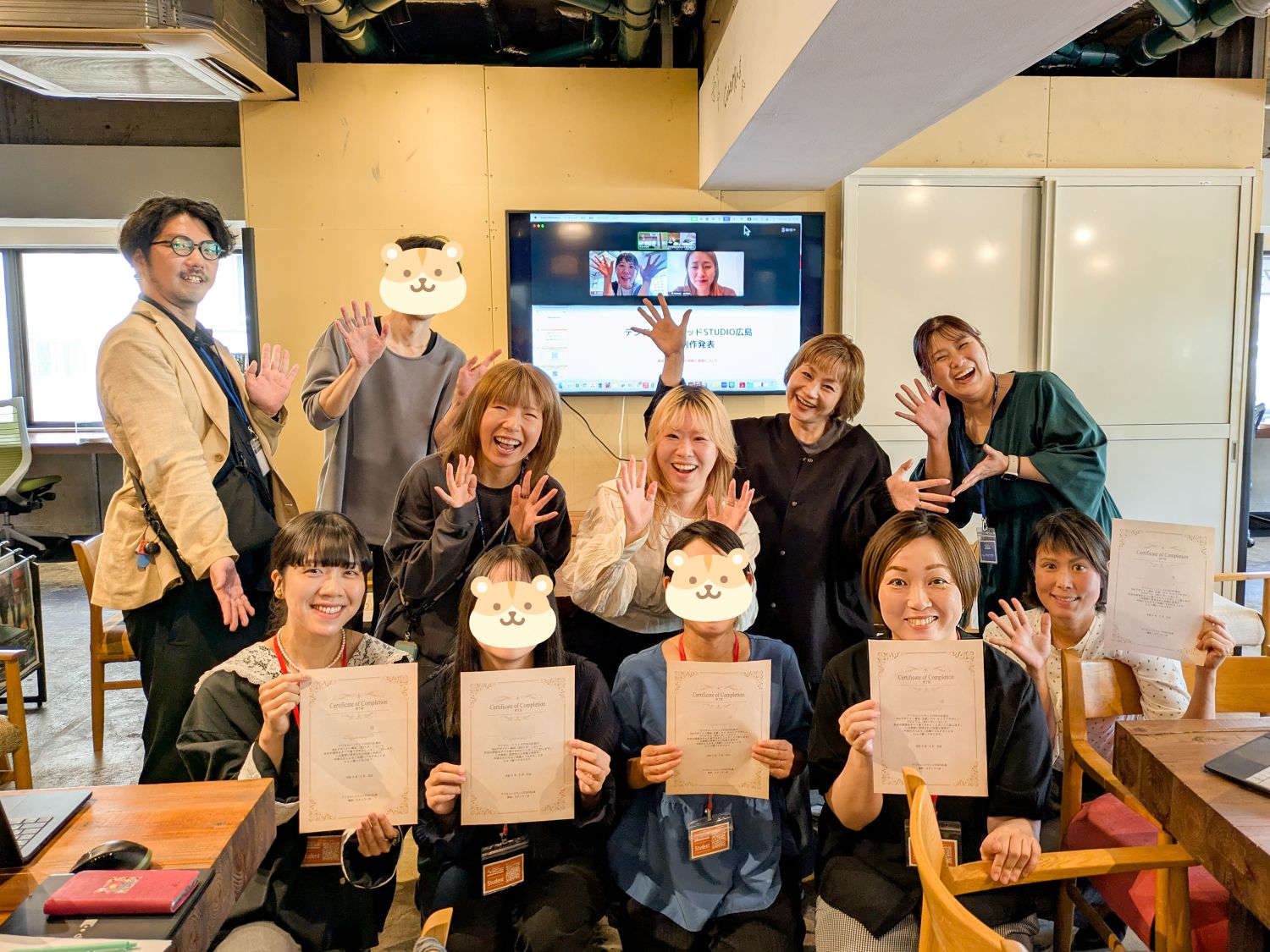 Webデザイナー専攻・Webデザイナー専攻 主婦ママクラス4月生 合同卒業制作発表会レポート