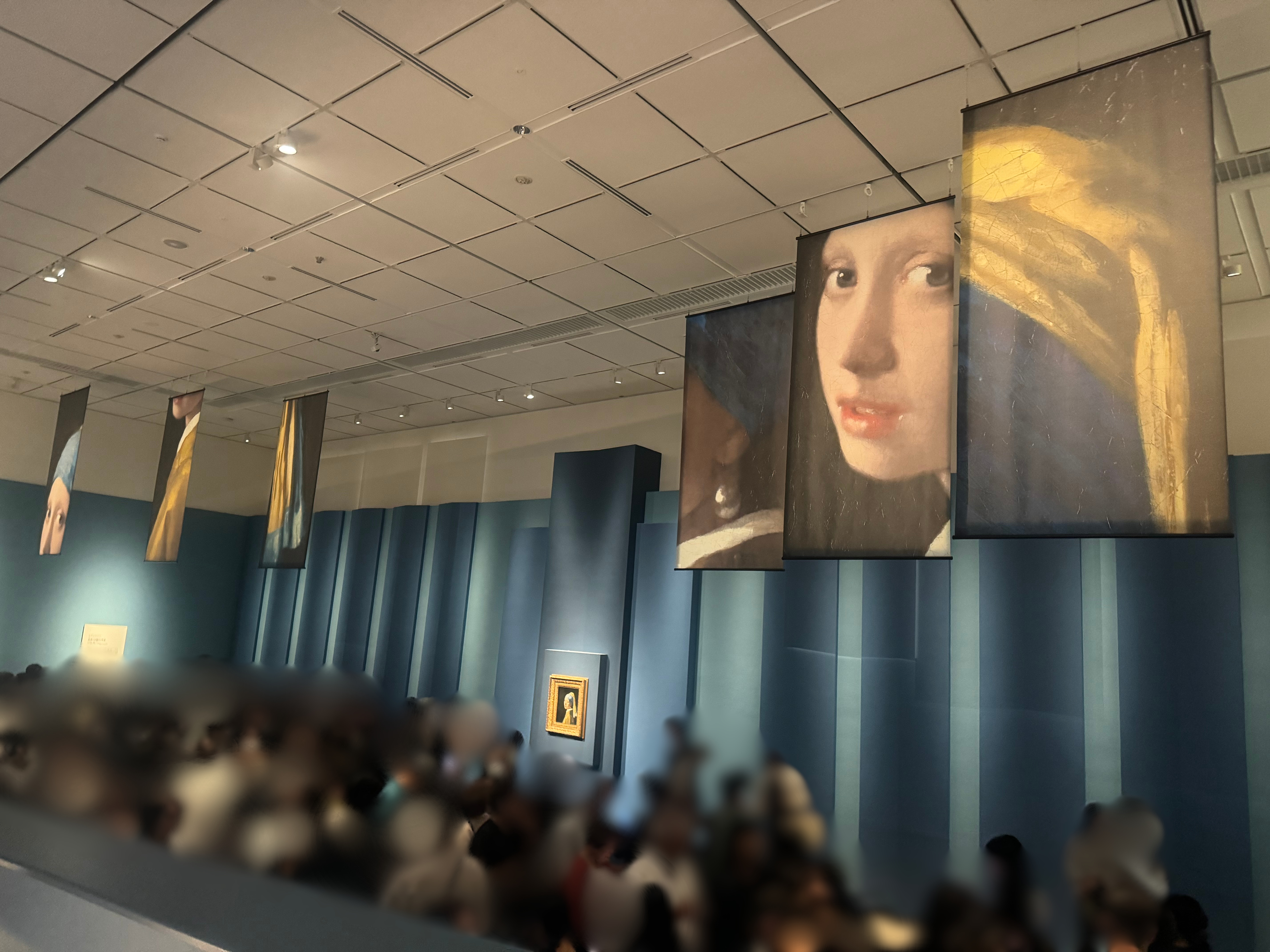 フェルメールの作品をまとめた映像コーナー