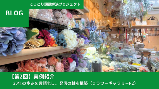 【第2回】実例紹介：30年の歩みを言語化し、発信の軸を構築（フラワーギャラリーF2）
