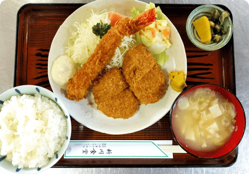 エビフライ・ヒレカツ定食