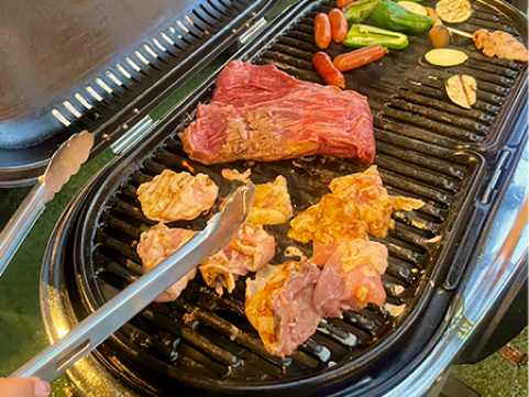 バーベキューの様子