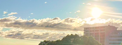 スカイテラスの夕暮れの景色