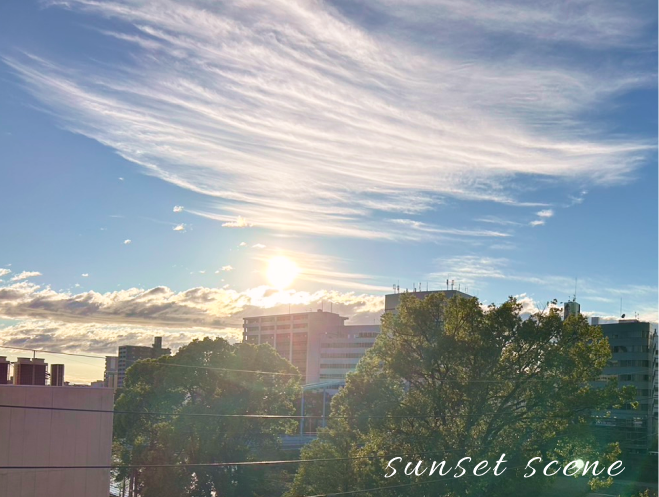 スカイテラスの夕暮れ