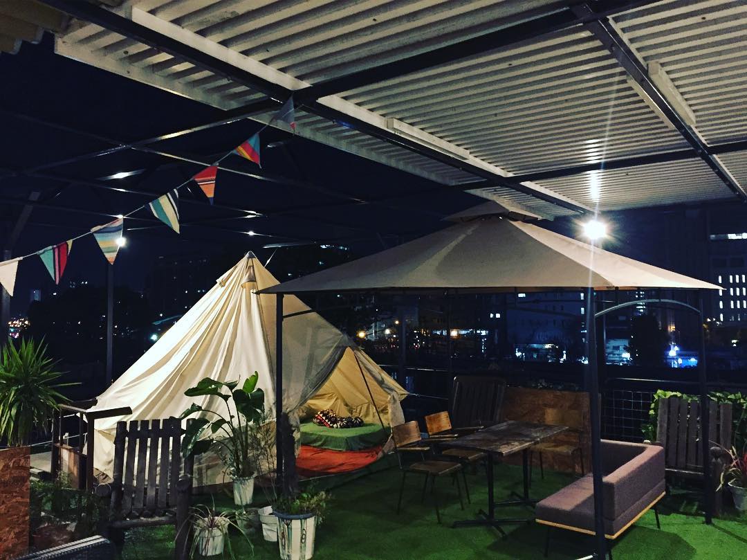 スカイテラスの夜